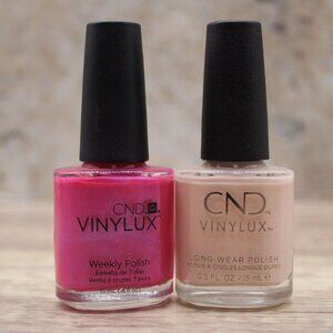 CND Vinylux Weekly Nail Polish Tutti Frutti #155 + Skin Tease #217 Bundle New